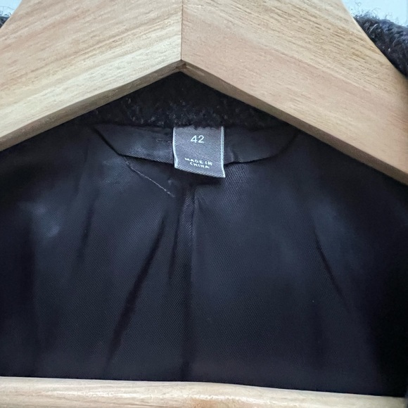 Vince Wool Herringbone Charcoal Blazer - Picture 6 of 8